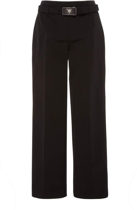 Prada Cropped Stretch-Knit Straight-Leg Pants Prada Pants, Pyjama Pants, Prada Collection, Prada Fashion, Pajama Pant, Global Fashion, Straight Leg Pants, Moda Operandi, Fashion Collection