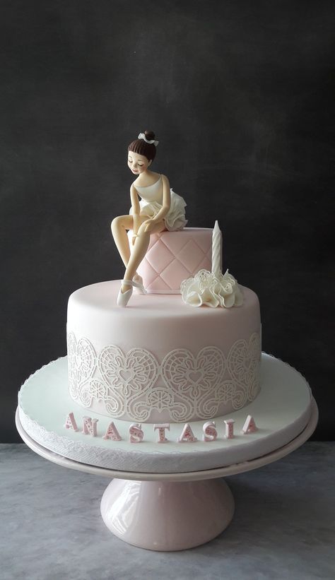 Balerina Cake For Girl, Pink Ballerina Cake, Ballerina Theme Cake, Ballet Themed Cake, Ballet Cakes Birthday, Ballerina Birthday Cakes, Ballet Cake Ideas, Ballerina Cake Ideas, Ballerina Birthday Party Cake