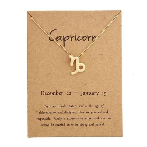 Capricorn Bracelet, Capricorn Star Sign, Constellation Zodiac Signs, Zodiac Sign Capricorn, Aries And Aquarius, Zodiac Pendant Necklace, Necklace Chain Types, Horoscope Necklace, Dainty Necklaces