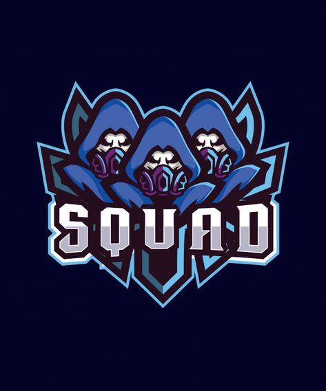 Squad Logo Design, Name Aesthetic, Squad Logo, Football Logo Design, Logos Retro, Banner Design Layout, Squad Pictures, Logo Illustration Design, Squad Photos