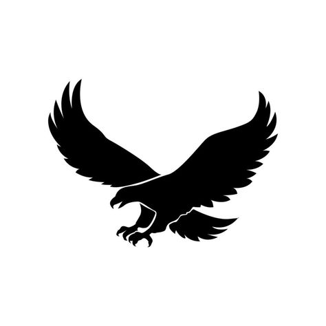 Free Picture Frames, Eagle Icon, Wild Eagle, Bird Reference, Eagle Silhouette, Eagle Vector, Eagle Images, Design Silhouette, Chest Tattoo Men