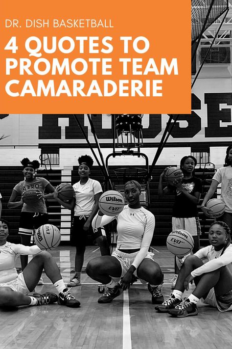 Rarely do you hear of a team winning a championship and the players disliking each other. Building a bond is important in sports, especially when you are playing in a hostile environment or when the odds are stacked against you. Check out this blog for some quotes to promote team camaraderie! #basketballblog #basketball #basketballdrills #basketballquotes #basketballpictures Team Bonding Quotes, First Basketball Game, Ball Quotes, Soccer Quotes Girls, Basketball Tryouts, Environment Quotes, Motivational Notes, Basketball Motivation, Winning Quotes