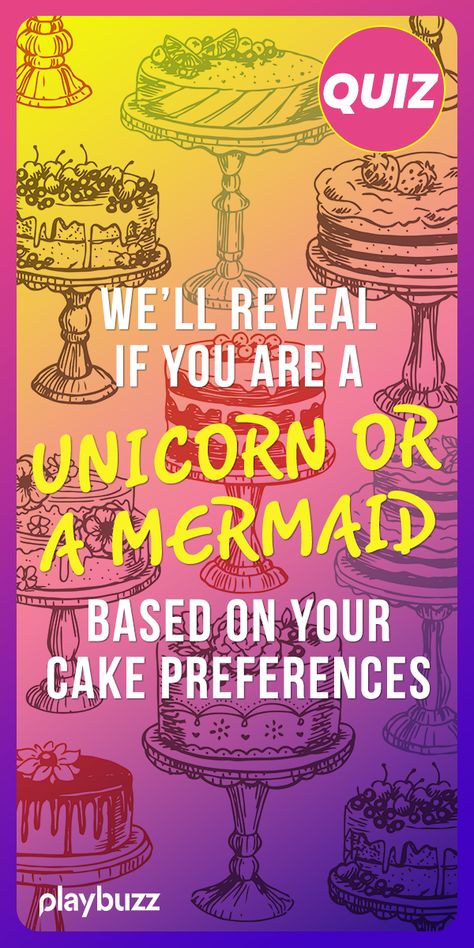 We’ll Reveal If You Are A Unicorn Or A Mermaid Based On Your Cake Preferences ********** Playbuzz Quiz Quizzes Personality Quiz Bake Off Buzzfeed Quiz Pastry Birthday The Little Mermaid Ariel Disney Mermaid Quizzes, Witch Quiz, Interactive Storytelling, Fun Personality Quizzes, Quiz Buzzfeed, Random Questions, Playbuzz Quiz, Cinnamon Coffee Cake, Ariel Disney