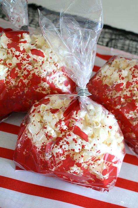 It party ideas 13 Fright Night Party Ideas, Saw Movie Party Theme, Slasher Theme Birthday Party, Carnevil Halloween Party Food, Creepy Party Ideas, Horror Party Favors, Friday The 13 Birthday Party, Pennywise Party Decorations, Penny Wise Birthday Party Ideas