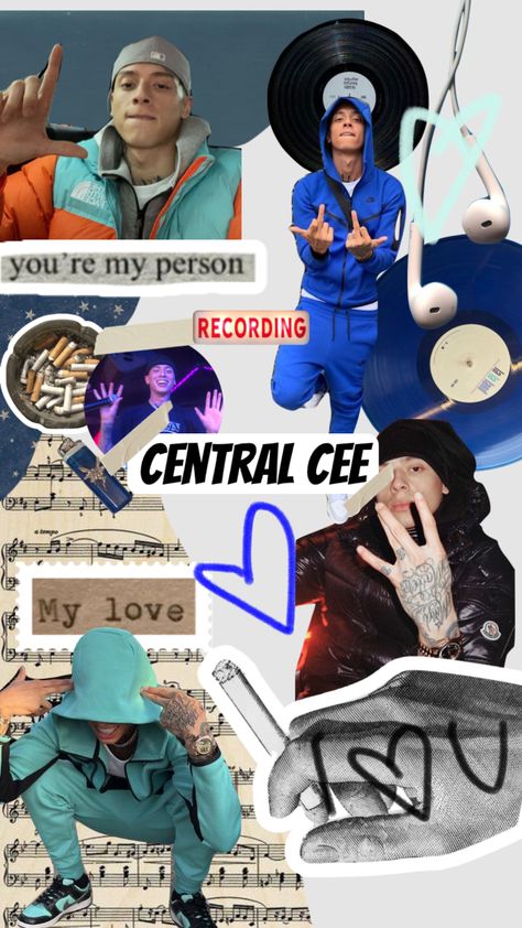 #myfirstshuffle #centralcee #collage Central Cee Wallpapers, Central Cee Laptop Background, Central Cee Wallpaper Aesthetic, Central Cee Wallpaper Aesthetic Collage, Centra Cee Aesthetic, Central Cee And Dave Wallpaper, Nicki Minaj Wallpaper, You Give Me Butterflies, Drawing Face Expressions