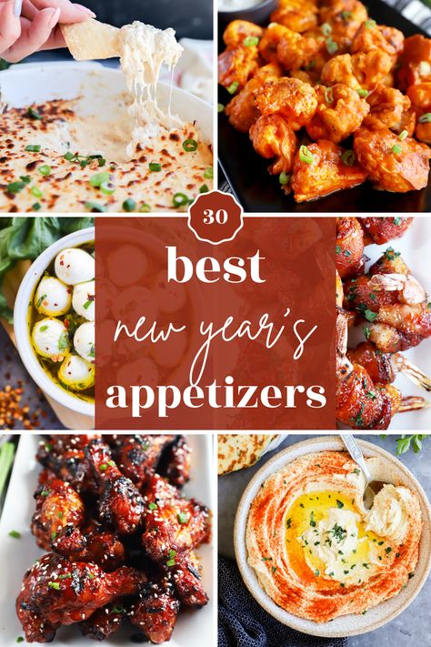 Make your New Year’s Eve gathering unforgettable with our list of the best party appetizers out there. From bacon wrapped dates to savory buffalo chicken wontons, these easy-to-prep bites promise a flavorful start to the festivities. Make your celebration unforgettable with a table brimming with delicious snacks to celebrate the year! Buffalo Chicken Wontons, Honey Lime Shrimp, Holiday Cheese Boards, Korean Bbq Chicken, Wrapped Dates, Marinated Cheese, Roast Beef Sliders, New Years Appetizers, Best Party Appetizers