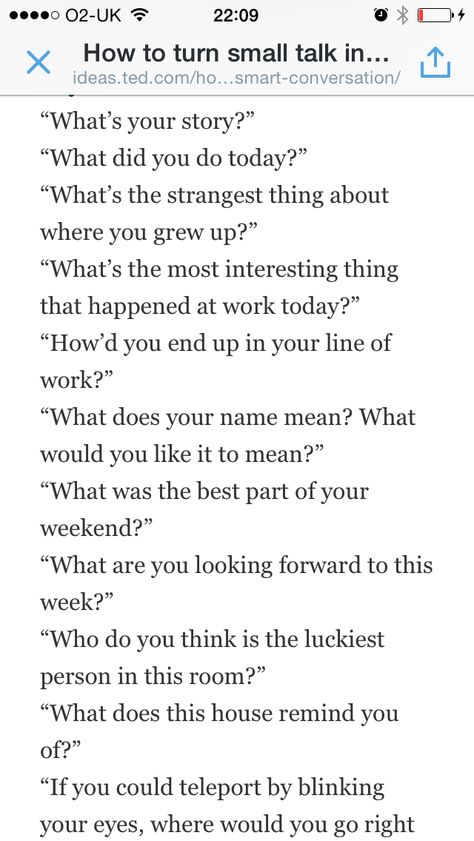 How to turn small talk into a conversation How To Start Small Talk, Ways To Keep A Conversation Going Over Text, Conversation Starters For Introverts, Interesting Text Conversations, How To Have A Good Conversation, Small Talk Ideas, How To Small Talk, How To Talk Better, How To Continue A Conversation