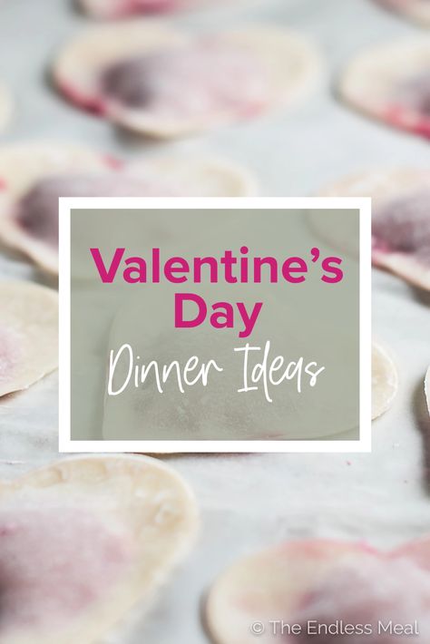 Whether you're cooking a romantic dinner for two, hosting a fun Galentine’s party for your besties, preparing cute, heart-shaped recipes for your family, or treating yourself to a special dinner, these Valentine's Day dinner ideas will bring love to the table. #theendlessmeal #valentinesrecipes #valentinesdaydinner #dinnerideas #pink #love #heartshaped #valentine #galentines #valentinesday Cute Recipes, Vegetarian Wonton, Beef Tenderloin Roast, Heart Shaped Food, Beet And Goat Cheese, Heart Shaped Pizza, Tenderloin Roast, Date Night Dinners, Romantic Dinner For Two