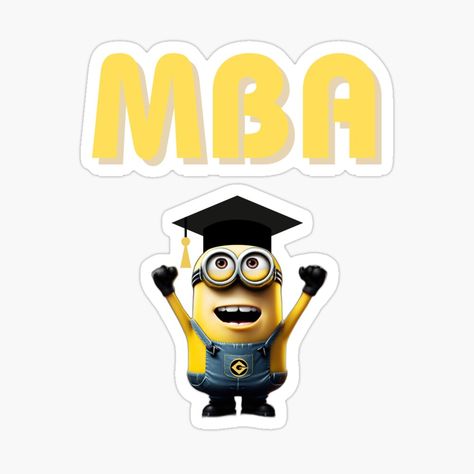 Get my art printed on awesome products. Support me at Redbubble #RBandME: https://www.redbubble.com/i/sticker/MBA-A-A-by-amalita-shop/158086838.EJUG5?asc=u College Stickers, Graduation Stickers, Business Stickers, Masters Degree, A A, Science Poster, Stranger Things Fanart, My Art, Awesome Products