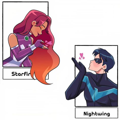 robstar x dickkory pics shared a post on Instagram: “art credit: @maru_davalos_art #nightwing #starfire #bbrae #titans #wondergirl #beastboy #robstar…” • Follow their account to see 537 posts. Nightwing Starfire, Fire Fanart, Nighwing, Robin Starfire, Teen Titans Love, Star Fire, Nightwing And Starfire, Original Teen Titans, Teen Titans Fanart