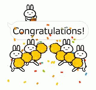 Congratulations Congrats GIF - Congratulations Congrats Celebrate - Discover & Share GIFs Congratulations Gif, Congrats Quotes, Animated Birthday Cards, Ok Gif, Cute Miss You, Congratulations Images, Animated Emojis, Afternoon Quotes, Japanese Funny