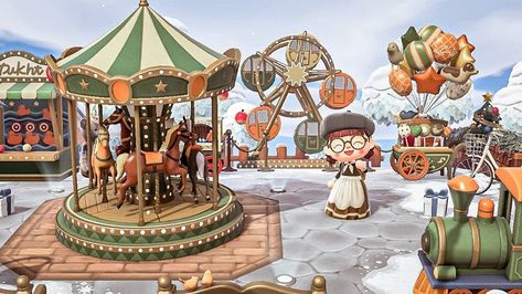 All Posts • Instagram New Animal Crossing, Merry Go Round, Amusement Park, Gamer Girl, Animal Crossing, Fair Grounds, Cute Animals, Christmas, Animals