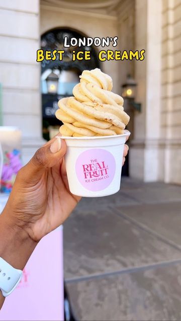 Ice Cream Concept, Ice Cream Vegan, Greenwich Peninsula, Fruit Ice Cream, Instagram London, Frozen Yoghurt, Best Ice Cream, Frozen Fruit, Vegan Options