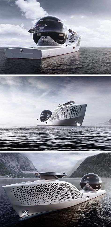 Futuristic Yacht Concept, Futuristic Submarine, Futuristic Boat, Futuristic Yacht, Futuristic Ship, Honey Sandwich, Futuristic Transportation, Futuristic World, Futuristic Vehicles