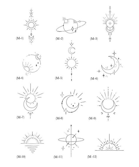 Sun Moon Geometric Tattoo, Tattoo Sun Moon Stars, Simbols Tattoo, Horoscope Tattoo, Celestial Objects, Astrology Tattoo, Horoscope Tattoos, Tato Henna, Blackwork Patterns