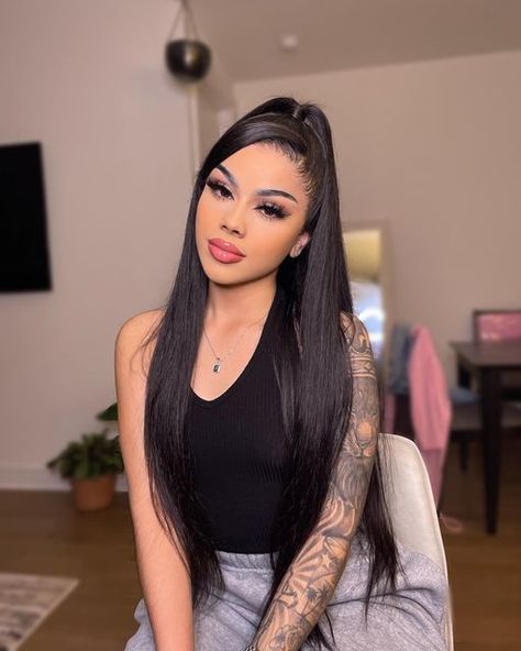 Stacey Giann, Stacey Rosado, Lace Front Straight, Black Bratz Doll, Straight Human Hair Wigs, Wig Companies, Soft Makeup Looks, Straight Human Hair