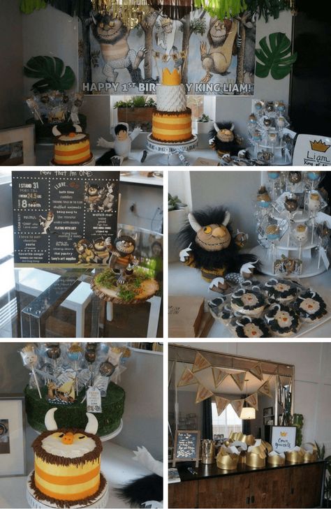 Where The Wild Things Party Inspirations - Birthday Party Ideas for Kids Wild Things Party, Wild Baby Shower, Art Themed Party, Wild Rumpus, Birthday Party Ideas For Kids, Wild Birthday Party, Boys First Birthday Party Ideas, Boys 1st Birthday Party Ideas, Party Decoration Ideas