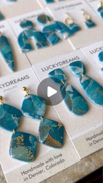 355 likes, 2 comments - luckydreamsjewelry op March 5, 2024: "I’m so excited for my watercolor launch on Sunday at 10 AM MST! Everything in my shop is 45% o..." Watercolor Jewelry, Homemade Clay, Denver Art, March 5, Polymer Clay Art, Blue Earrings, Jewelry Projects, Polymer Clay Earrings, Clay Earrings