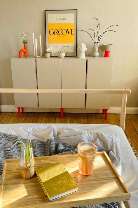 Ikea Ivar Sideboard, Ikea Ivar Hack, Ikea Ivar, Sweet Dreams, Sideboard, Living Rooms, Couch, Living Room, Orange