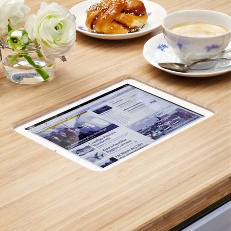 What do you think about this built in iPad table? Would be a cute coffee shop idea, right? Thanks @thisismkg!! Student Info, Tech Home, Chic Kitchen, Shop Ideas, Coffee Shops, Kitchen Stuff, My Dream Home, Furniture Ideas, Cool Gadgets