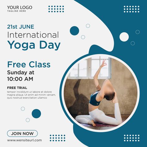 Yoga Social Media Posts, Qatar National Day, International Yoga Day, Money Sign, Yoga Day, Information Design, Yoga Training, Social Media Banner, Best Yoga