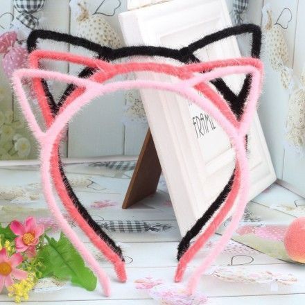 Black Cat Ears Headband, Cat Ear Headband, Summer Headbands, Cat Ears Headband, Cat Themed Gifts, Ear Hair, Ears Headband, Cat Ear, Crown Headband