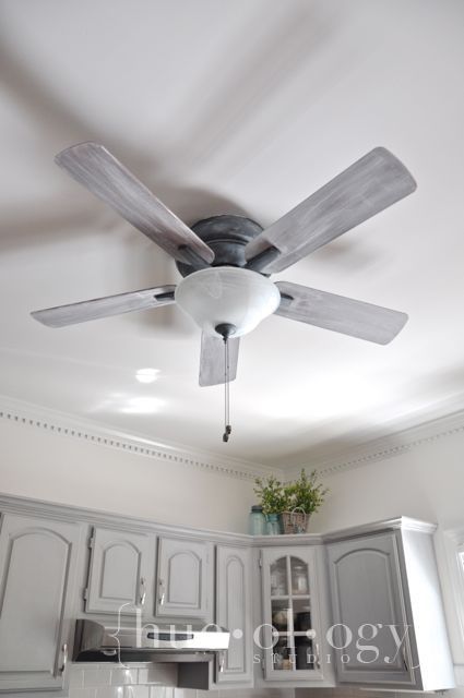 Painting Wood Ceiling, Ceiling Fan Makeover, Studio Painting, Custom Painted Furniture, Painted Fan, Painting Ceiling Fans, Wood Ceiling, Painting Wood, Up House