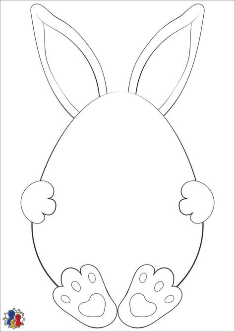 Easter Egg Bunny Craft, Printable Easter Bunny Template, Easter Pdf Free Printable, Draw Easter Bunny, Cricut Felt, Påskeaktiviteter For Barn, Easter Crafts Dollar Store, Felt Flower Template, Easter Bunny Template