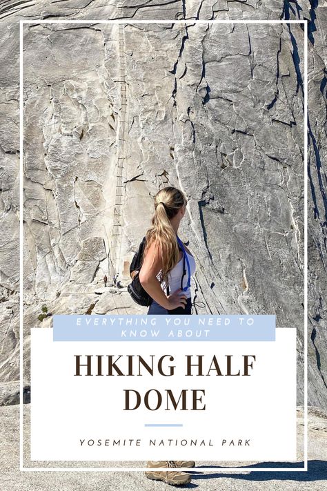 Hiking Half Dome Yosemite, Yosemite Hiking Outfit, Yosemite Packing List, Backpacking Yosemite, Yosemite Halfdome, Hiking Half Dome, Yosemite Vacation, Half Dome Hike, Yosemite Sequoia