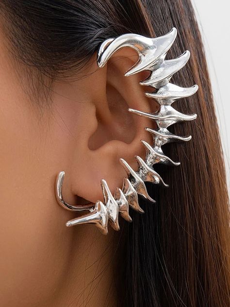 Big promotion for you when buying Punk Thorn Spine Bone Ear Clip One Piece today. One of the best selling  in the market. Limited number of products. Hurry up! Spine Jewelry, Bone Crown, Fantasy Ears, Bones Jewelry, Spine Bone, Fantasy Fest, Snake Tattoo Design, Exotic Jewelry, Bone Jewelry