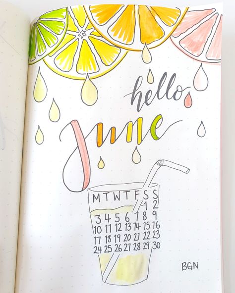 June Doodles Bullet Journal, Journal Ideas June, June Bullet Journal Ideas, June Bullet Journal, Journal June, Weekly Log, Ideas Journal, Bullet Art, Bullet Journal 2020