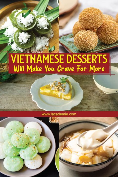 Many Vietnamese desserts are very distinctive that you can't find in other places! Sweet Corn Pudding, Vietnamese Desserts, Steamed Rice Cake, Vietnamese Dessert, Jelly Desserts, Sweet Soup, Viet Food, Thai Dessert, Vietnamese Cuisine