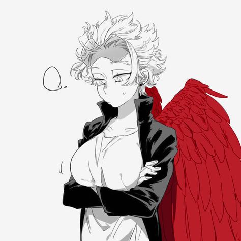 Fem Hawks X Dabi, Female Hawks Fanart, Female Hawks Bnha, Hawks Genderbend, Female Hawks, Fem Hawks, Hawk Photos, Winged People, Gender Bend