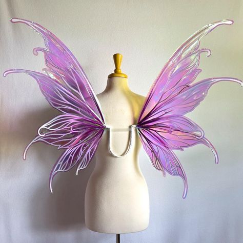 Purple Fairy Ren Faire, Purple Fairy Aesthetic Outfit, Fairy References, Tinkerbell Costume Kids, Pink Fairy Aesthetic, Purple Fairy Costume, Purple Rave Outfit, Diy Fairies, Fairy Wings Aesthetic