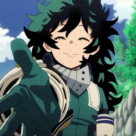 Izuku Midoriya Long Hair, Deku Long Hair, Deku With Long Hair, Deku Genderbend, Mha Redesigns, Fem Izuku, Female Deku, Fem Deku, Hero Academia Characters