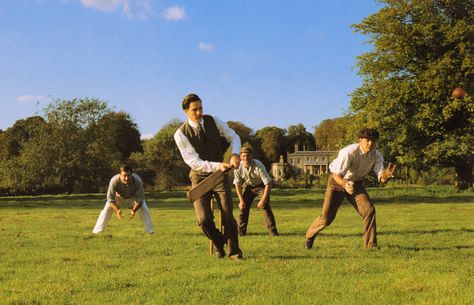 Clive returns from campaigning to take part in the cricket match. Maurice Movie, A Separate Peace, Peace Aesthetic, Light Film, Hugh Grant, Dead Poets Society, Cricket Bat, Forbidden Love, Cinema Movies