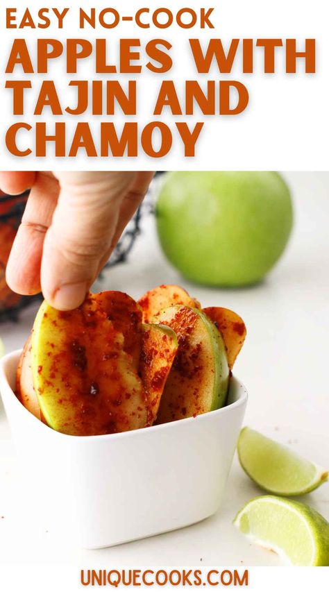 Apples with Tajin and Chamoy Tajin Apples, Tajin And Chamoy, Chamoy Apples, Tajin Recipes, Leftover Apples, Chili Lime Seasoning, Cook Recipes, Easy Summer Meals, Cooked Apples