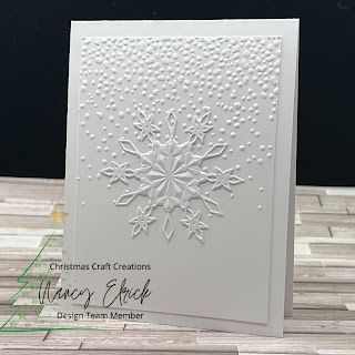 Nancy's Creative Mess: *Christmas Craft Creations White on White* White Christmas Cards, White Christmas Card, Send Christmas Cards, Simple Christmas Cards, Snowflake Cards, Fabric Cards, Beautiful Christmas Cards, White On White, Embossed Cards