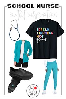 School Nurse Outfits High School, School Nurse Outfits Elementary, School Nurse Resources, School Nurse Outfits, School Nurse Shirts, Elementary School Nurse Office Decor, School Nurse Tshirt Ideas, Elementary School Nurse Office Set Up, School Nurse Shirts Vinyl