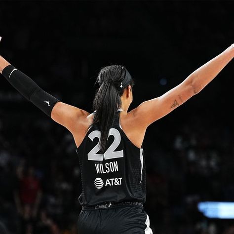 Las Vegas Aces on Instagram: "The only player in @WNBA history with 100+ PTS and 50+ REB through their 1st four games of a season [h/t: Across the Timeline]" Aja Wilson, Las Vegas Aces, Sporty Spice, Basketball Photography, Head And Heart, National Basketball Association, Wnba, Womens Basketball, These Girls