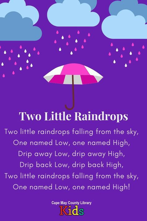 Weather Song Preschool, Rain Rhymes, Weather Curriculum, Storytime Rhymes, Weather Songs, Music For Preschool, Rhyming Poems For Kids, Weather Activities Preschool, Preschool Poems