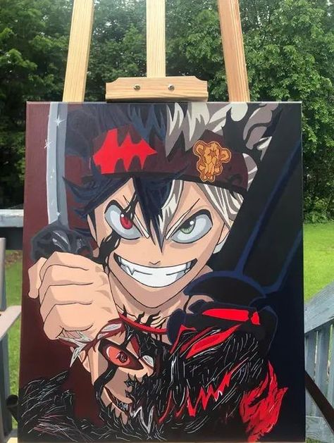 Black Clover Devils, Diy Manga, Anime Painting, Resident Evil Collection, Paint Inspiration, Arte Sketchbook, Black Clover, Resident Evil, House Painting