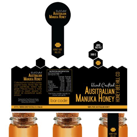 Honey Packaging Design, Honey Label Design Ideas, Honey Packing Design, Honey Bee Packaging Design, Luxury Honey Packaging, Honey Branding Logo Packaging Design, Honey Packaging Design Bottle, Logo Bee, Honey Label Design