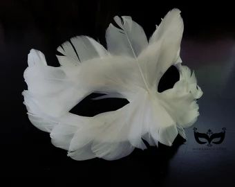 Swan Mask Masquerade Ball, Feathered Masquerade Mask, Black Swan Masquerade Mask, Dove Mask Masquerade, Masked Ball Mask, White Swan Mask, Black Swan Mask, Mascarade Ball Mask, Masquerade Mask Outfit