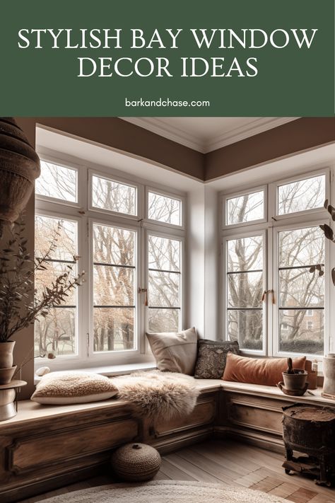 Ready to transform your bay window ledge and sill into a beautiful focal point? Discover our creative and stylish ideas that will help you decorate your space effortlessly. From fresh flowers to cozy cushions and beautiful sculptures, we’ve got decor ideas that suit every style. Whether you prefer rustic charm or modern elegance, these tips will elevate your bay window game. Bring personality to your home and make the most of those sunny nooks! Perfect for all decor enthusiasts looking to add a special touch to their spaces. Bay Window Ledge, Bay Window Decor Ideas, How To Decorate A Bay Window, Decorating A Bay Window, Bay Window Seating, Bay Window Decorating Ideas, Window Decor Ideas, Bay Window Decor, Bay Window Treatments