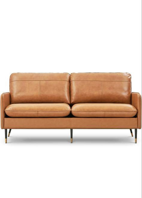 Mid Century Modern Leather Couch, Amazon Sofa, Modern Leather Couch, Mid Century Modern Couch, Tan Leather Sofas, Top Grain Leather Sofa, Genuine Leather Sofa, Faux Leather Sofa, Couch And Loveseat