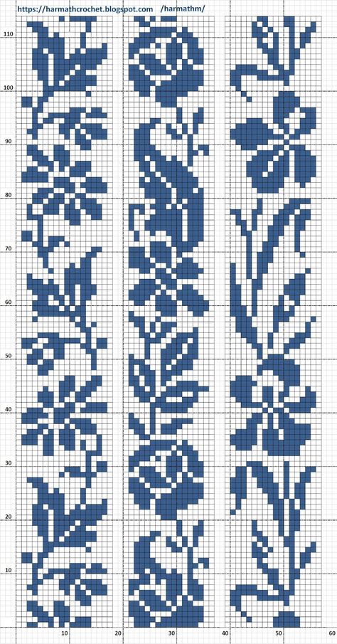 Filet - Crochet Patterns: 2020 Filet Crochet Borders Patterns, Rose Filet Crochet Pattern, Cross Stitch Patterns Crochet, Cute Crochet Grid Pattern, Cottagecore Alpha Pattern, Filet Crochet Charts Free, Crochet Filet Pattern Free, Fillet Crochet Patterns Free, Filet Crochet Flower