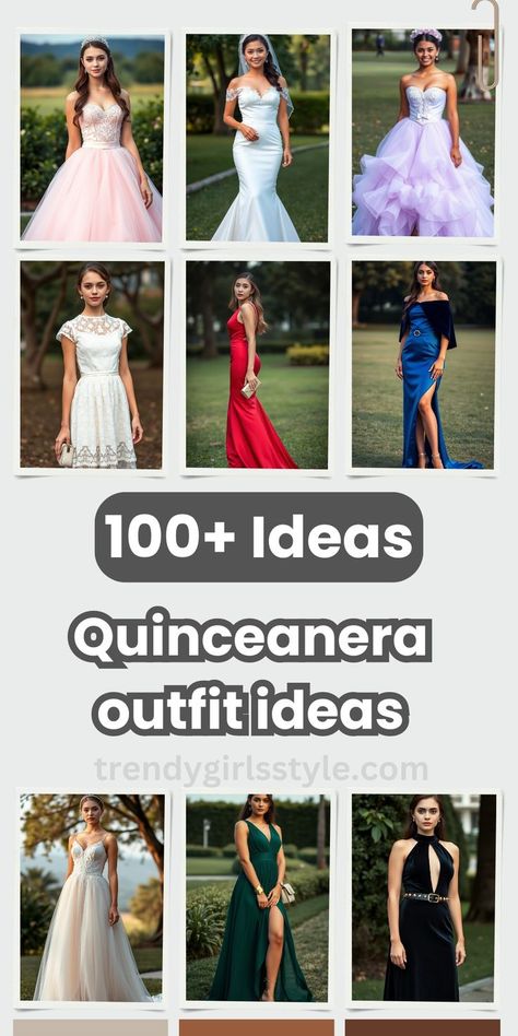 Quinceanera outfit ideas #QuinceaneraOutfit #QuinceaneraStyle #FashionInspo #DreamDress #QuinceaneraPlanning #SpecialOccasionFashion Quinceanera Outfit Ideas, Quinceanera Outfit, 15 Quinceanera, Quinceanera Planning, Timeless Looks, Elegant Gowns, Gowns Of Elegance, Fashion Outfit, Quinceanera