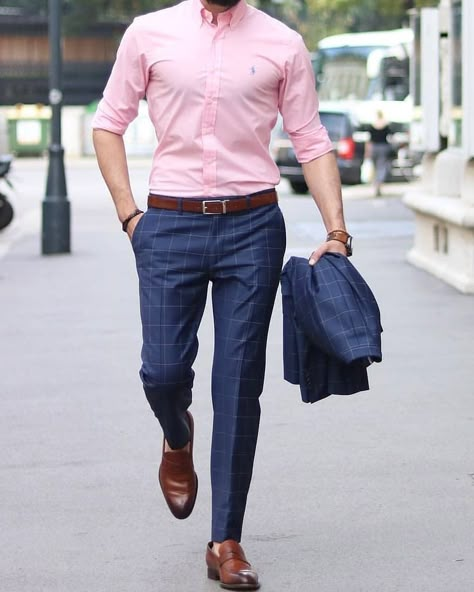 Shirt Combination Men, Mens Casual Suits, Mens Smart Casual Outfits, Navy Blue Dress Pants, Formal Men Outfit, Man Dressing Style, Mens Casual Outfits Summer, Men Fashion Casual Shirts, Formal Mens Fashion