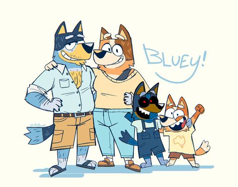 Bluey EXE IS IN MY FAMILY?!!! 😮😮😮😮 Animal Crossing Fan Art, Dog Family, Art Outfits, Movies And Series, The Cartoon, Silly Dogs, Pony Drawing, Disney Shows, Arte Animal